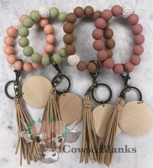 BOHO CROCHET SILICONE BEADED WRISTLET/BRACELET